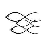 Decorațiune de perete din metal Fish, Diverse culori, 50x30x0 cm - Negru | SKU: 891TNL1366 | Decorațiune de perete din metal Fish, 50x30x0 cm, varianta Negru, produs pentru amenajarea locuinței, disponibil online în România la CasaMob
