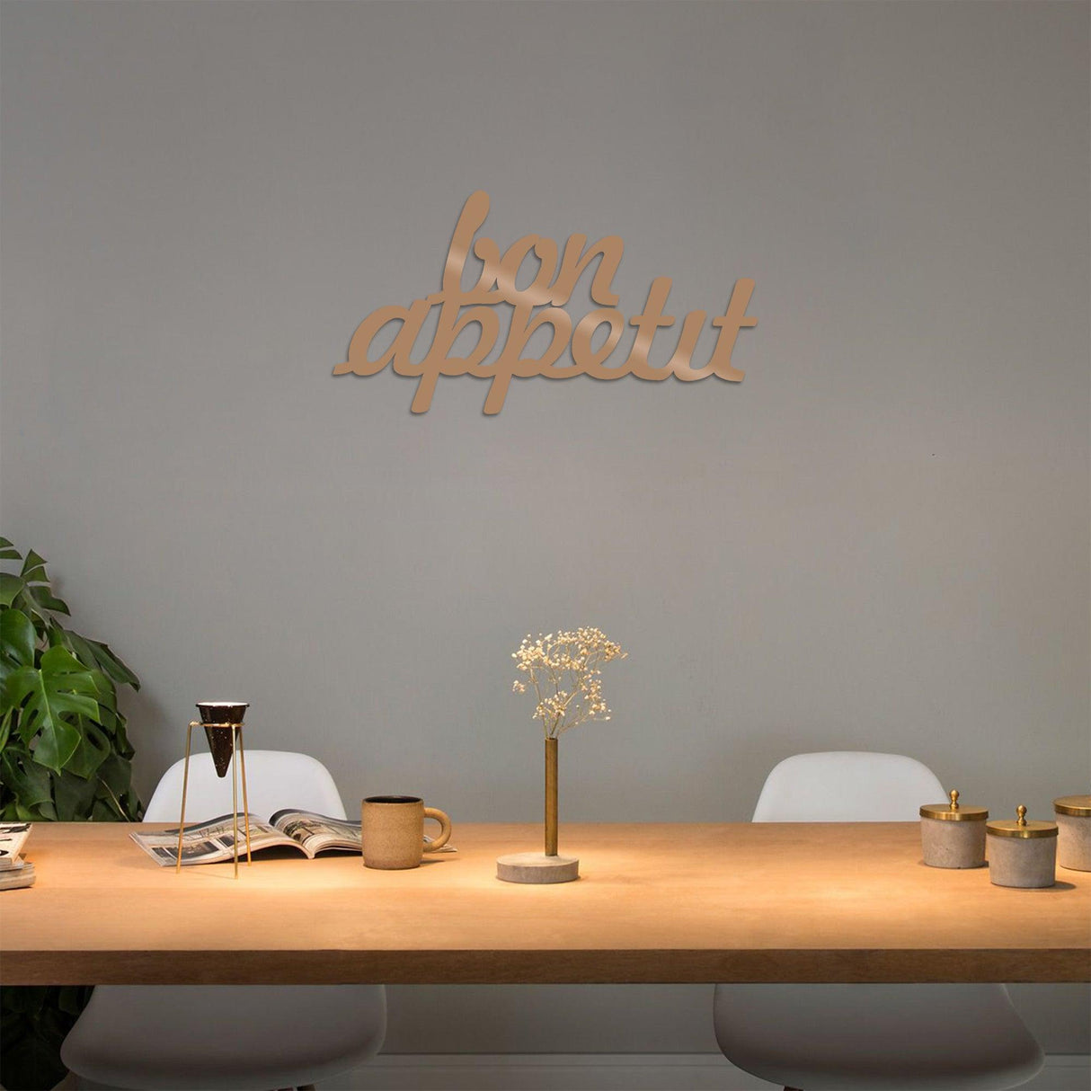 Decorațiune de perete din metal Bon Appetit 1, Diverse culori, 50x30x0 cm - Copper | SKU: 891TNL1431 | Decorațiune de perete din metal Bon Appetit 1, 50x30x0 cm, varianta Copper, produs pentru amenajarea locuinței, disponibil online în România la CasaMob
