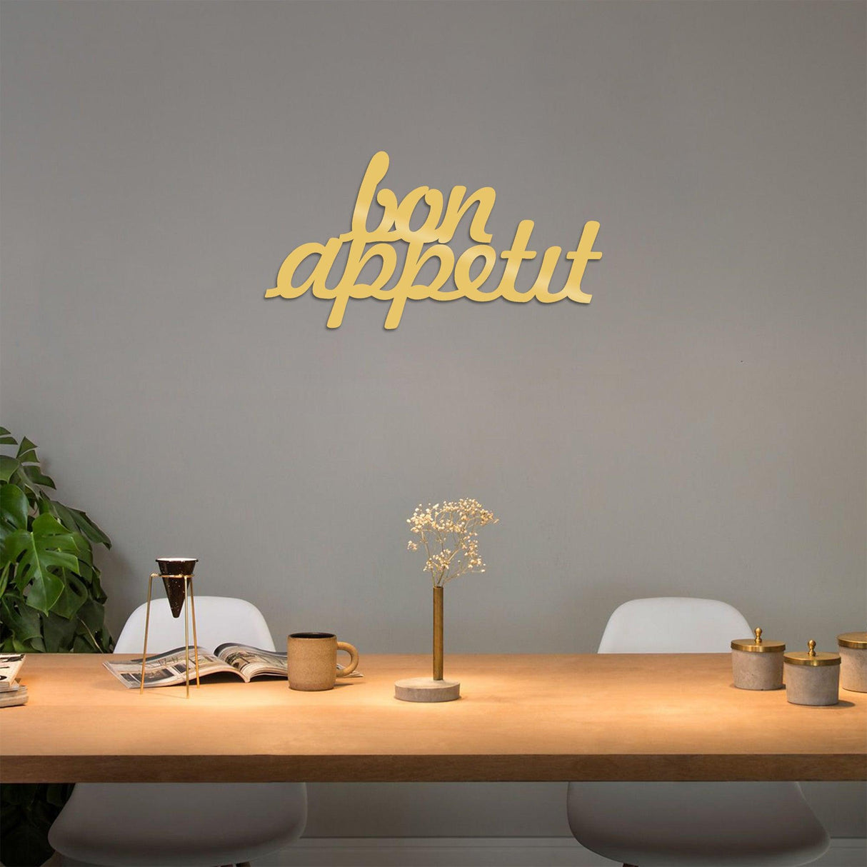 Decorațiune de perete din metal Bon Appetit 1, Diverse culori, 50x30x0 cm - Auriu | SKU: 891TNL1503 | Decorațiune de perete din metal Bon Appetit 1, 50x30x0 cm, varianta Auriu, produs pentru amenajarea locuinței, disponibil online în România la CasaMob