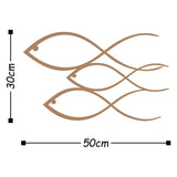 Decorațiune de perete din metal Fish, Diverse culori, 50x30x0 cm - Copper | SKU: 891TNL1438 | Decorațiune de perete din metal Fish, 50x30x0 cm, varianta Copper, produs pentru amenajarea locuinței, disponibil online în România la CasaMob