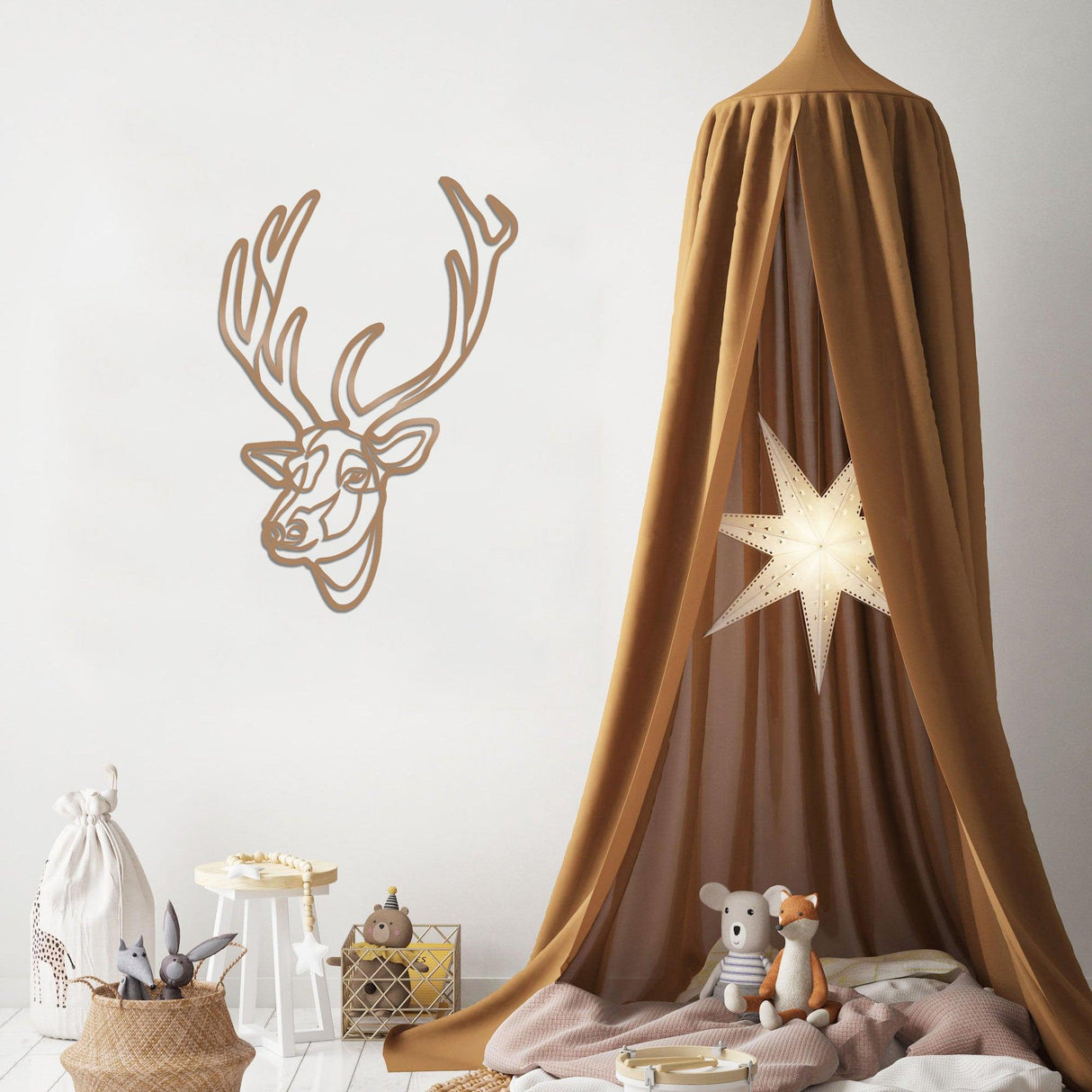 Decorațiune de perete din metal Dear, Diverse culori, 48x69x0 cm - Copper | SKU: 891TNL1448 | Decorațiune de perete din metal Dear, 48x69x0 cm, varianta Copper, produs pentru amenajarea locuinței, disponibil online în România la CasaMob