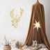 Auriu | SKU: 891TNL1520 | Decorațiune de perete din metal Dear, 48x69x0 cm, varianta Auriu, produs pentru amenajarea locuinței, disponibil online în România la CasaMob