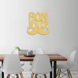 Decorațiune de perete din metal Bonjur, Diverse culori, 49x49x0 cm - Auriu | SKU: 891TNL1553 | Decorațiune de perete din metal Bonjur, 49x49x0 cm, varianta Auriu, produs pentru amenajarea locuinței, disponibil online în România la CasaMob