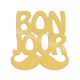 Decorațiune de perete din metal Bonjur, Diverse culori, 49x49x0 cm - Auriu | SKU: 891TNL1553 | Decorațiune de perete din metal Bonjur, 49x49x0 cm, varianta Auriu, produs pentru amenajarea locuinței, disponibil online în România la CasaMob