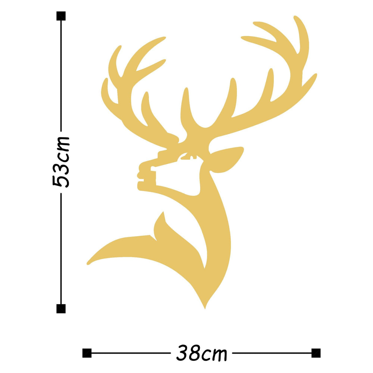 Decorațiune de perete din metal Dear2, Diverse culori, 38x53x0 cm - Auriu | SKU: 891TNL1555 | Decorațiune de perete din metal Dear2, 38x53x0 cm, varianta Auriu, produs pentru amenajarea locuinței, disponibil online în România la CasaMob