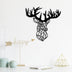Negru | SKU: 891TNL1576 | Decorațiune de perete din metal Deer3, 50x49x0 cm, varianta Negru, produs pentru amenajarea locuinței, disponibil online în România la CasaMob