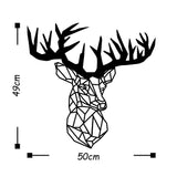 Decorațiune de perete din metal Deer3, Diverse culori, 50x49x0 cm - Negru | SKU: 891TNL1576 | Decorațiune de perete din metal Deer3, 50x49x0 cm, varianta Negru, produs pentru amenajarea locuinței, disponibil online în România la CasaMob