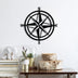 Decoratiune de perete Metal Compass, Negru, 55x1x55 cm, SKU 891TNL1587