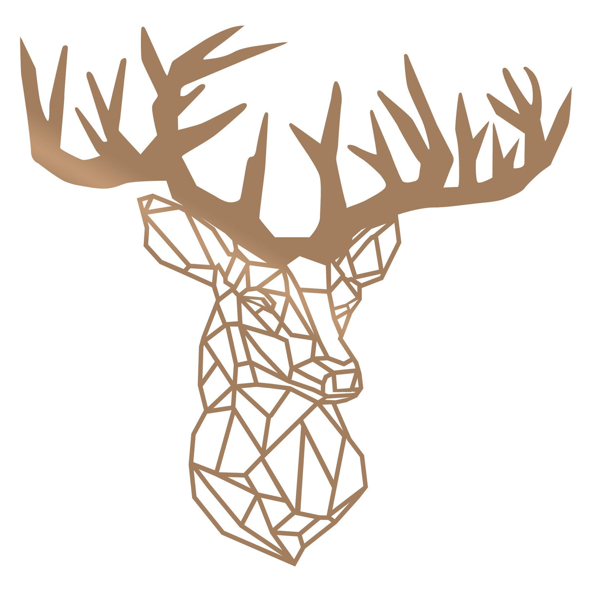 Decorațiune de perete din metal Deer3, Diverse culori, 50x49x0 cm - Copper | SKU: 891TNL1612 | Decorațiune de perete din metal Deer3, 50x49x0 cm, varianta Copper, produs pentru amenajarea locuinței, disponibil online în România la CasaMob