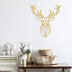 Decorațiune de perete din metal Deer4, Auriu, 60x65x0.15 cm, SKU 891TNL1713, imagine 1