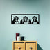 Decoratiune de perete Metal Three Monkeys - M, Negru, 25x1x70 cm, SKU 891TNL1820