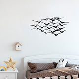 Decoratiune de perete Metal Tanelorn, Negru, 55x0x120 cm