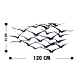 Decoratiune de perete Metal Tanelorn, Negru, 55x0x120 cm
