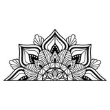 Decoratiune de perete Metal Mandala 1, Negru, 78x1x154 cm - Negru, SKU 891TNL1879