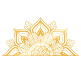 Decoratiune de perete Metal Mandala 1, Negru, 78x1x154 cm - Auriu, SKU 891TNL1879