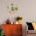 Decoratiune de perete Metal Haiyang, Verde, 70x5x70 cm, SKU 891TNL1922