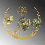 Decoratiune de perete Metal Haiyang, Verde, 70x5x70 cm