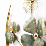 Decoratiune de perete Metal Haiyang, Verde, 70x5x70 cm