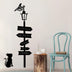 Decoratiune de perete Metal Where To Go ?, Negru, 1.5x172x48 cm, SKU 891TNL2011