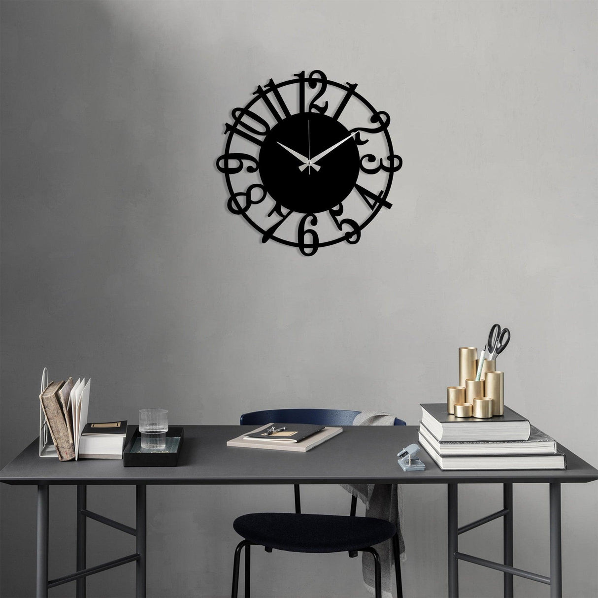 Ceas de perete Metal Wall Clock 15, Diverse culori, 48x48x0 cm - Negru | SKU: 891TNL2115 | Ceas de perete Metal Wall Clock 15, 48x48x0 cm, varianta Negru, produs pentru amenajarea locuinței, disponibil online în România la CasaMob