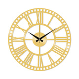 Ceas de perete Metal Wall Clock 10, Auriu, 48x48x0 cm