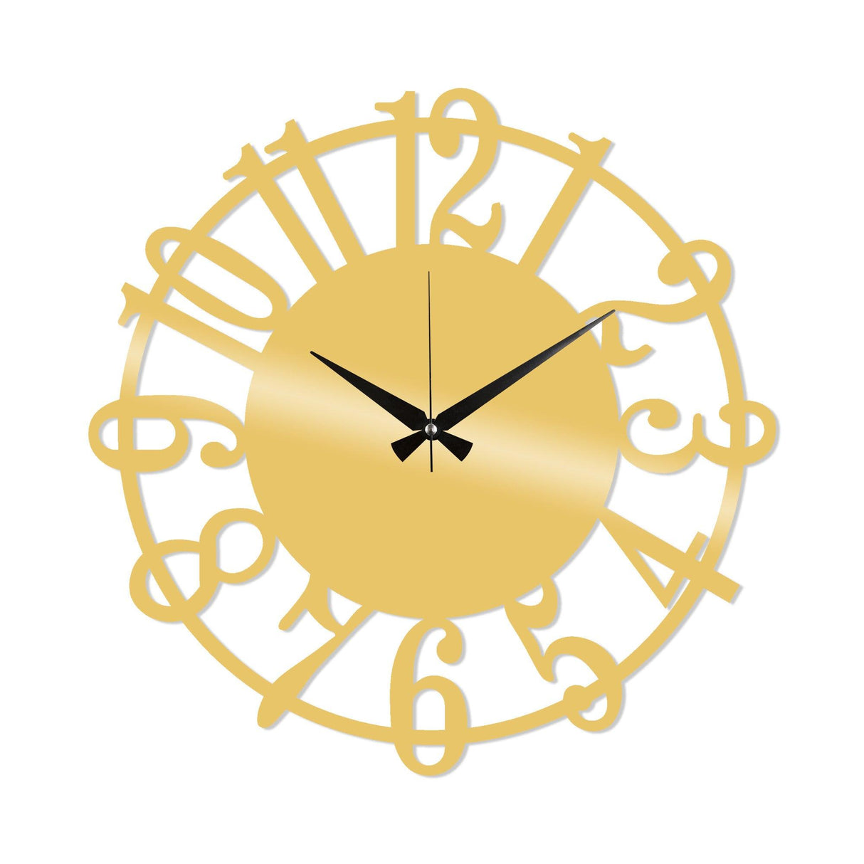 Ceas de perete Metal Wall Clock 15, Diverse culori, 48x48x0 cm - Auriu | SKU: 891TNL2179 | Ceas de perete Metal Wall Clock 15, 48x48x0 cm, varianta Auriu, produs pentru amenajarea locuinței, disponibil online în România la CasaMob