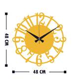 Ceas de perete Metal Wall Clock 15, Diverse culori, 48x48x0 cm - Auriu | SKU: 891TNL2179 | Ceas de perete Metal Wall Clock 15, 48x48x0 cm, varianta Auriu, produs pentru amenajarea locuinței, disponibil online în România la CasaMob