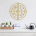 Ceas de perete Metal Wall Clock 33 - Gold, Aur, 48x1x48 cm, SKU 891TNL2199