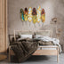 Decoratiune de perete Metal Leaves v11, Multicolor, 88x1x107 cm, SKU 891TNL2235