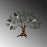 Decoratiune de perete Metal Alder, Multicolor, 92x1x117 cm