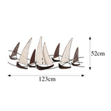 Decoratiune de perete Metal Uskuna, Multicolor, 52x1x123 cm