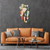 Decoratiune de perete Metal Kapadokya, Multicolor, 53x1x105 cm, SKU 891TNL2245