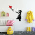 Decoratiune de perete Metal Banksy - 13, Negru, 85x1x105 cm, SKU 891TNL2303