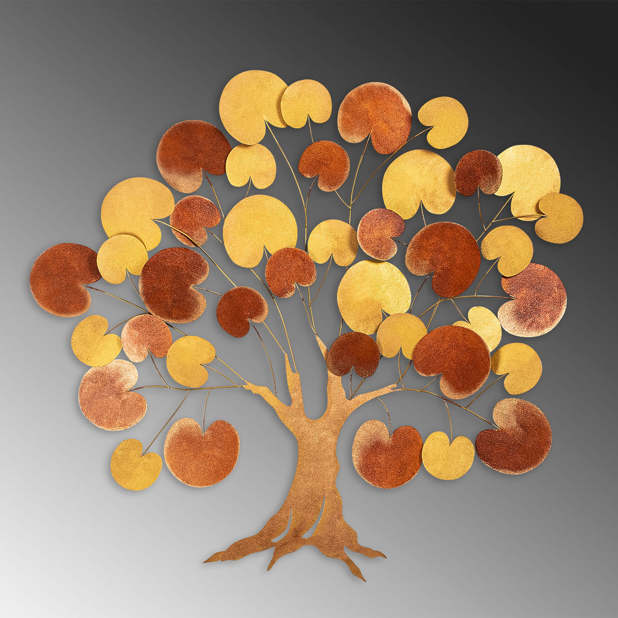 Decorațiune de perete din metal Lime Hazel 2, Multicolor, 115x105x0 cm