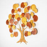Decorațiune de perete din metal Lime Hazel 2, Multicolor, 115x105x0 cm