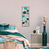 Decoratiune de perete Metal Catalpa, Multicolor, 90x1x32 cm
