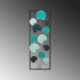 Decoratiune de perete Metal Catalpa, Multicolor, 90x1x32 cm