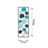 Decoratiune de perete Metal Catalpa, Multicolor, 90x1x32 cm