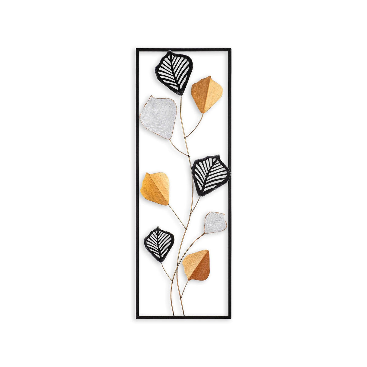 Decoratiune de perete Metal Crabtree, Multicolor, 90x1x32 cm
