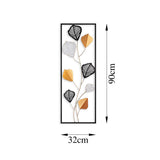 Decoratiune de perete Metal Crabtree, Multicolor, 90x1x32 cm
