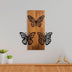 Decoratiune de perete lemn Butterflies wooden deco, Nuc, 58x1x47 cm, SKU 891TNL2346