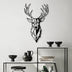 Accesoriu metal decorativ de perete Red Deer 2, Negru, 2x70x42 cm, SKU 891TNL2355