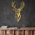 Decoratiune de perete Metal Red Deer 3, Aur, 70x1x42 cm, SKU 891TNL2356