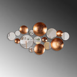 Decoratiune de perete Metal Infinity-round, Multicolor, 116x4x60 cm