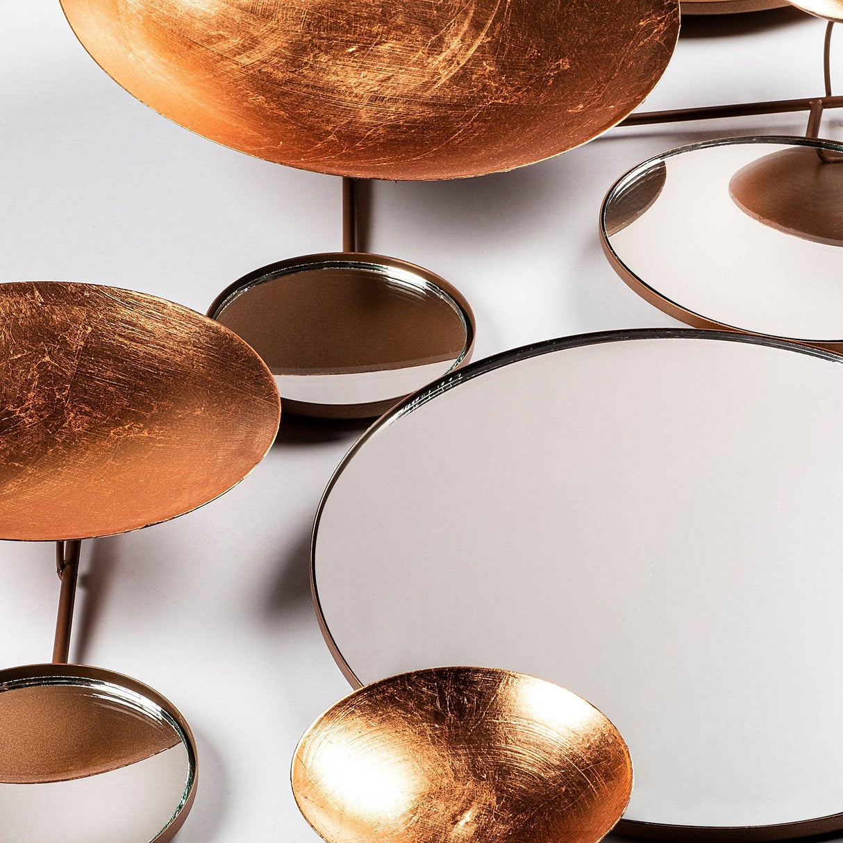 Decoratiune de perete Metal Infinity-round, Multicolor, 116x4x60 cm
