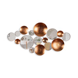 Decoratiune de perete Metal Infinity-round, Multicolor, 116x4x60 cm