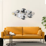 Decorațiune de perete din metal Infinity - 3, Multicolor, 116x4x60 cm