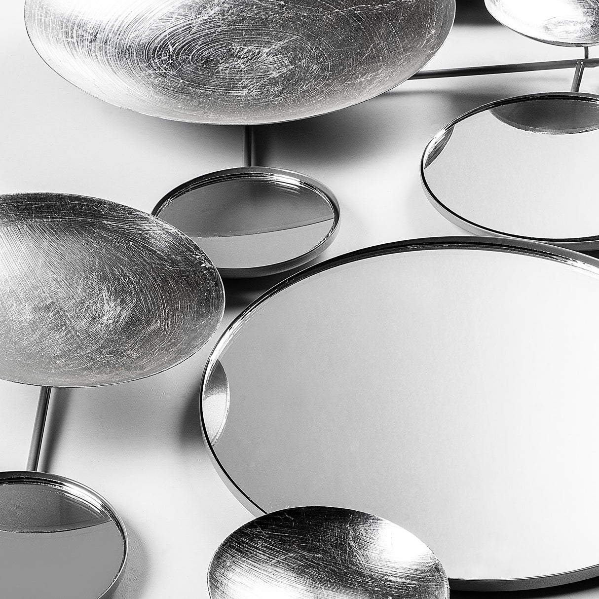 Decorațiune de perete din metal Infinity - 3, Multicolor, 116x4x60 cm