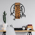 Decoratiune de perete lemn Bird Nest - 1, Nuc, 56x1x56 cm, SKU 891TNL2413