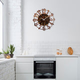 Ceas de perete Metal Wall Clock 15 - 2, Multicolor, Ø48 cm